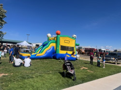 Sports Bounce House and Slide Dry Combo